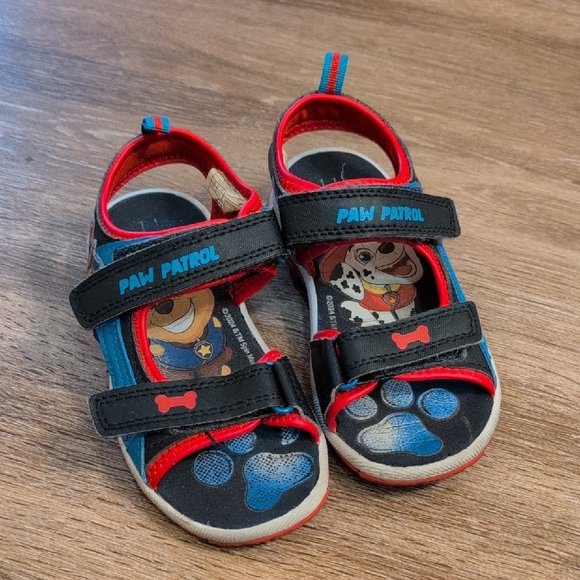 Paw Patrol Kids Sandals - Chase And Marshall - Picture 1 of 6